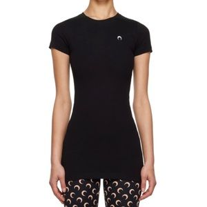 MARINE SERRE
Black Embroidered Minidress Small